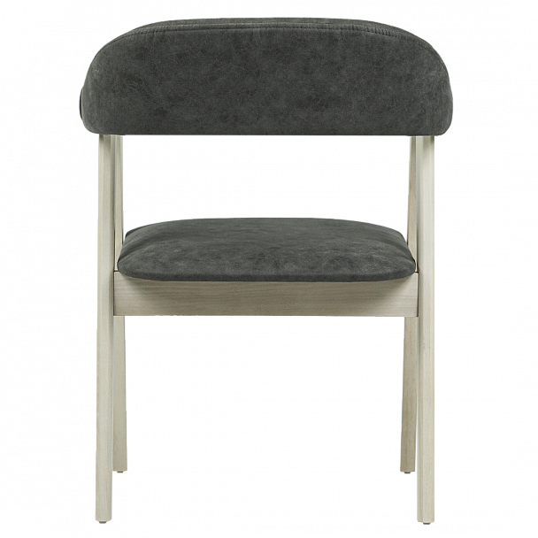 Стул Dolche, велюр серый Shangreen grey, органика белая - Вид 6