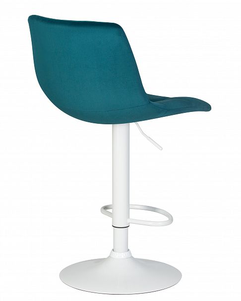 Стул барный DOBRIN TAILOR WHITE (морской волны велюр (MJ9-99)) - Вид 4