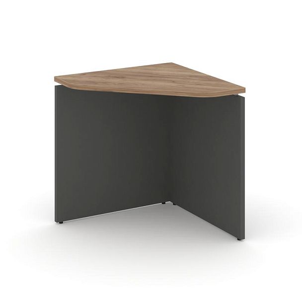 Стайл Проджект Угловой элемент стола SN-D.USP-011 Дуб Табак/Антрацит NEW/Металл Антрацит 700*700*750 - Вид 1