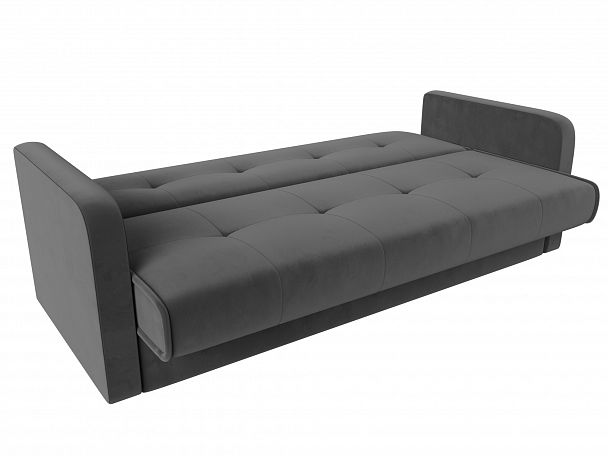 Диван книжка Надежда (полностью велюр серый) - Вид 6