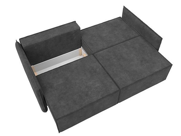 Диван прямой Либерти Велюр серый - Вид 9