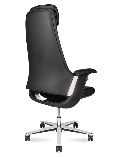 Кресло офисное York / черная кожа - Вид 4