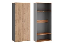 Гардероб Tess 90x45x207 дуб крафт золотой - Фото предпросмотра