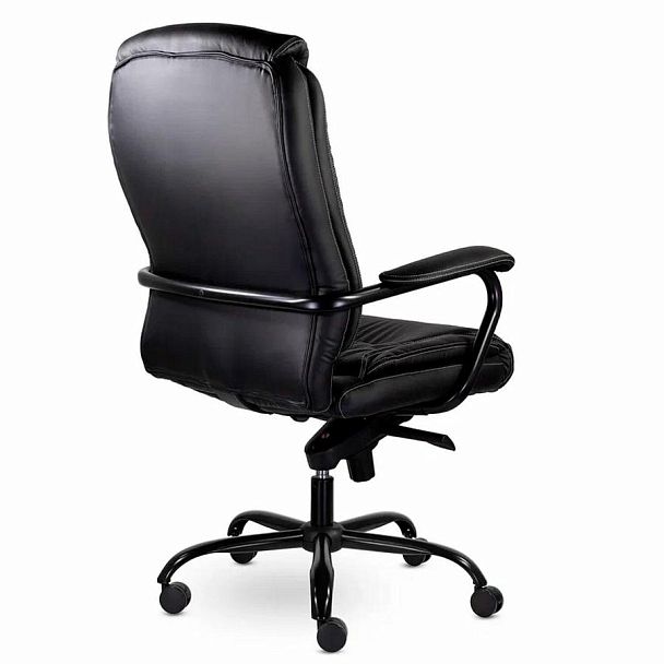 Кресло офисное "Ровер" CH-708, усиленное, НАГРУЗКА до 150 кг, экокожа, черное - Вид 5