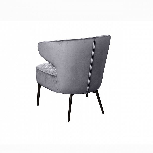 Кресло Richard ромб, бархат серый 27 - Вид 4