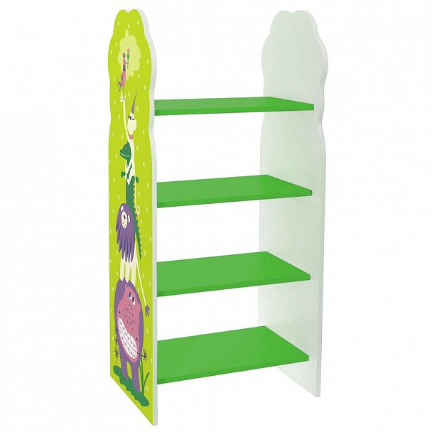 Детский стеллаж Цирк зеленый - Вид 1