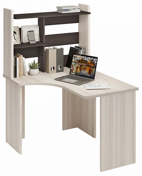 Стол компьютерный Домино Lite СКЛ-Угл120+НКЛ-100 Венге/Карамель правый - Вид 2