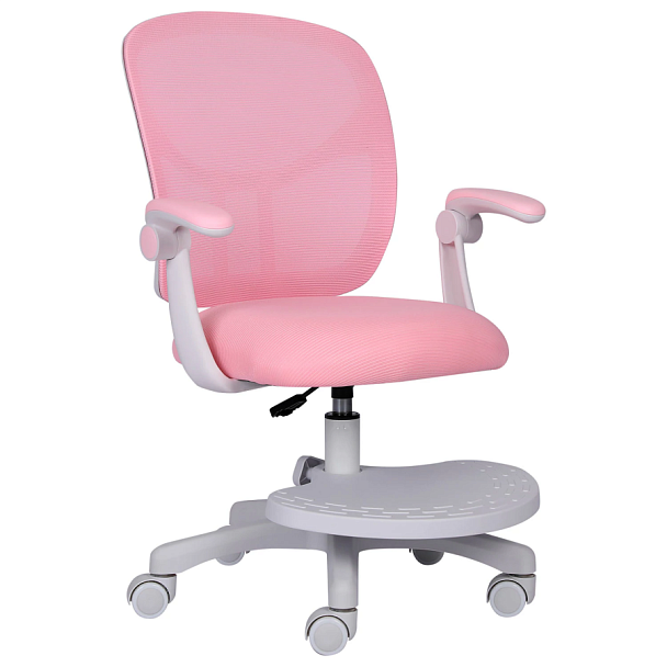 Кресло детское с подставкой для ног BRABIX "Toy MG-205", сетка/ткань TW, розовое, 533151 - Вид 2