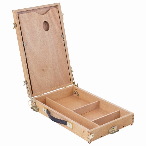 Этюдник BRAUBERG ART CLASSIC, бук, 40х25х7,5см, высота холста 70см, ножки метал 90см, ремень,190655 - Вид 5