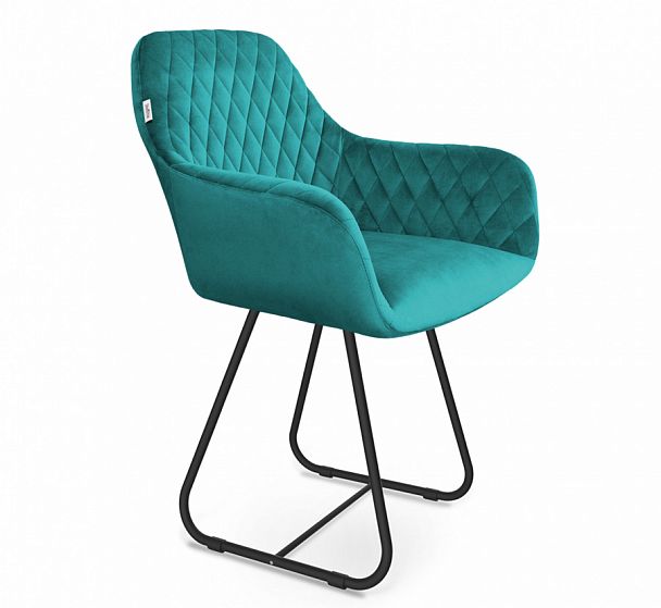 Стул Sheffilton SHT-ST38/S38 альпийский бирюзовый/черный муар - Вид 1