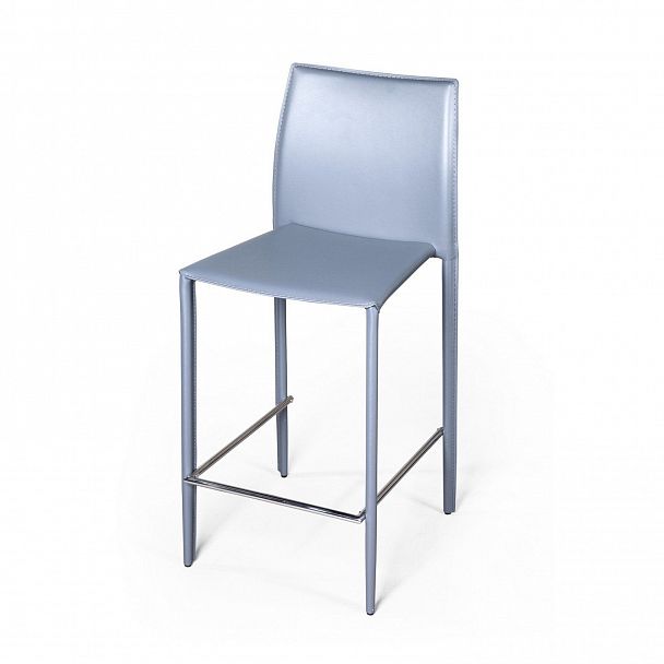 Стул полубарный Rolf, кожа антрацит - Вид 7