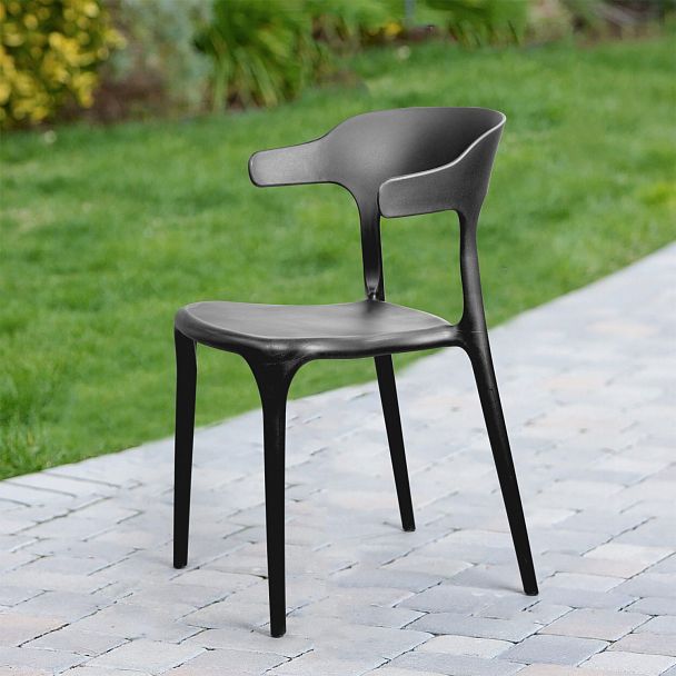 Стул Leo, первичный пластик черный, стопируемый - Вид 11