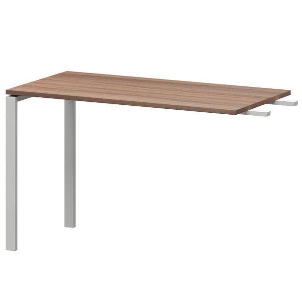 Бриф-приставка на металлокаркасе АМ-120.60 Темный шимо/Белый 1200x600x760 Арго-М - Вид 1