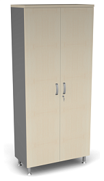 Гардероб широкий (штанга) Берлин Береза Майнау/Серый ШГ5-90/60 - Фото предпросмотра