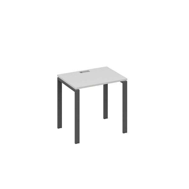 Стол письменный на металлокаркасе UNO A4 А4 Б1 001 БП серый / металлокаркас антрацит - Вид 1