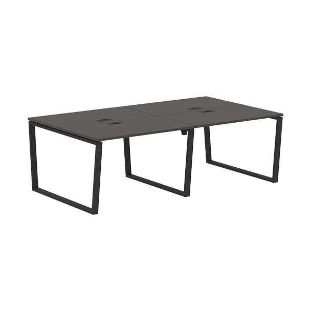 Стол 4-х местный EVWST 2313 Мокко/Черный 2326х1346х750 EDIS - Вид 1