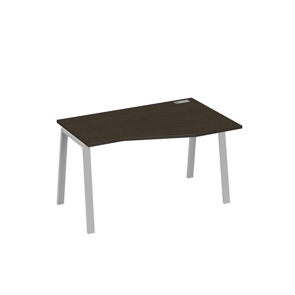 Стол эргономичный правый "Техно" на металлокаркасе TRE A4 А4 Б3 064 БП венге / металлокаркас серый - Вид 1
