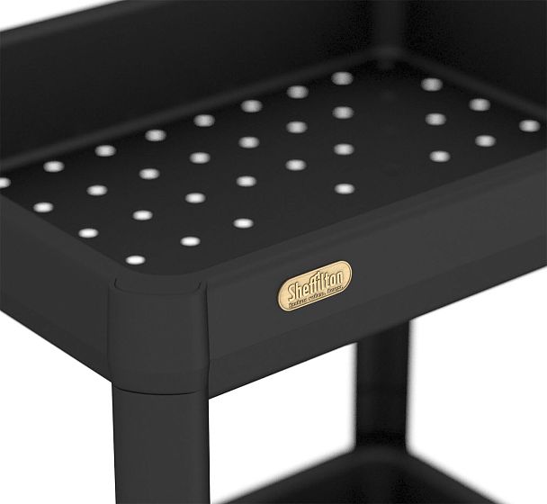 Стеллаж Sheffilton SHT-SS25-3 черный - Вид 3