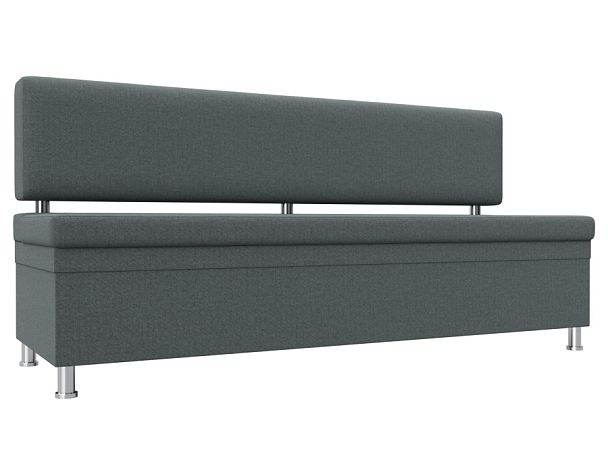 Диван кухонный прямой Стайл Рогожка серый - Вид 1