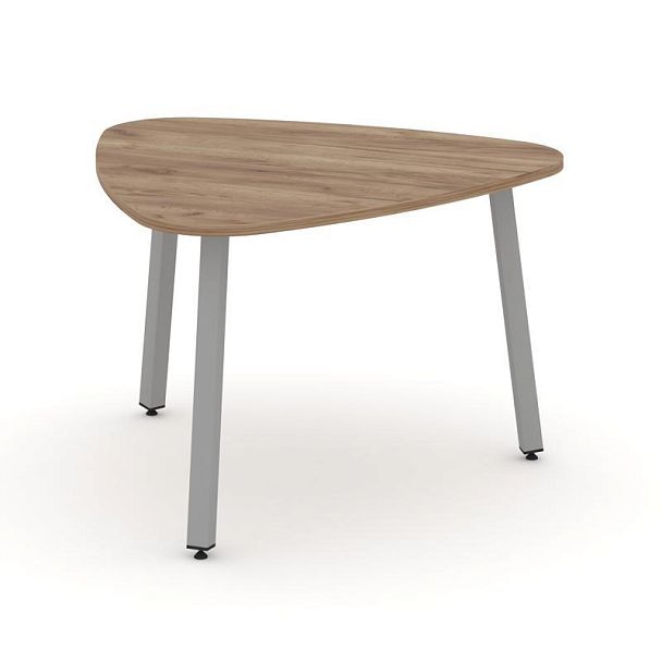 Стайл Проджект Стол переговорный SN-5.SPRG-71.3 Дуб Табак/Металл Серый 1200*1200*750 - Вид 1