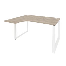 Onix Стол эргономичный левый на О-образном м/к O.MO-SA-3 (L) Дуб аттик/Белый металл 1380*1180*750 (800/460) - Фото предпросмотра
