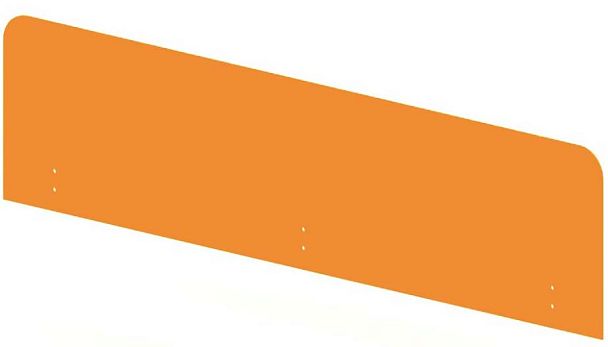 Экраны для столов "Настольные защитные экраны «Лайт»"  ПК-ЛТ-ЭКР130Х33-В2-171 оранжевый - Вид 1