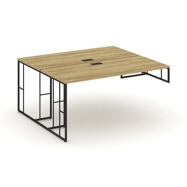 Rift Рабочая станция для опорной тумбы RF.DRSOT-004 Дуб Винченцо/Металл Черный 1580*1232*750 - Вид 1