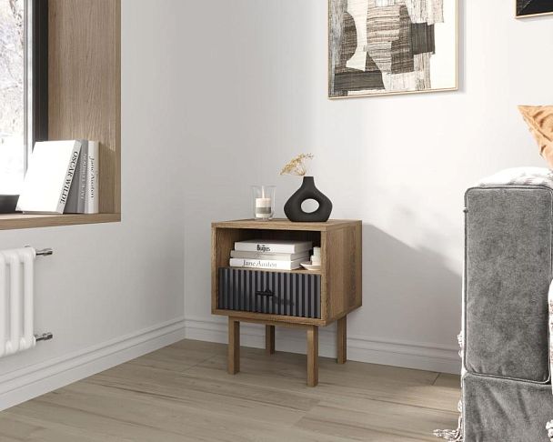 Тумбочка с нижним ящиком Emerson арт EM17/7024/L - Вид 3