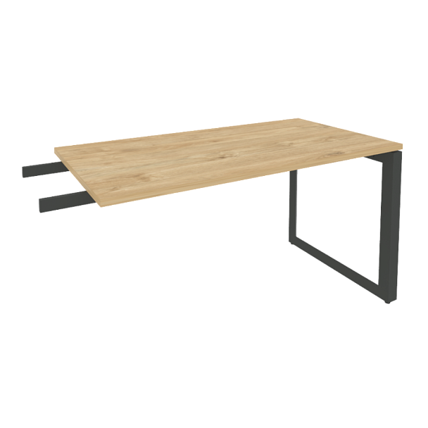 Onix Direct Брифинг-приставка на О-образном м/к O.MO-BR-13 Тиквуд светлый/Антрацит металл 1380*720*750 - Вид 1