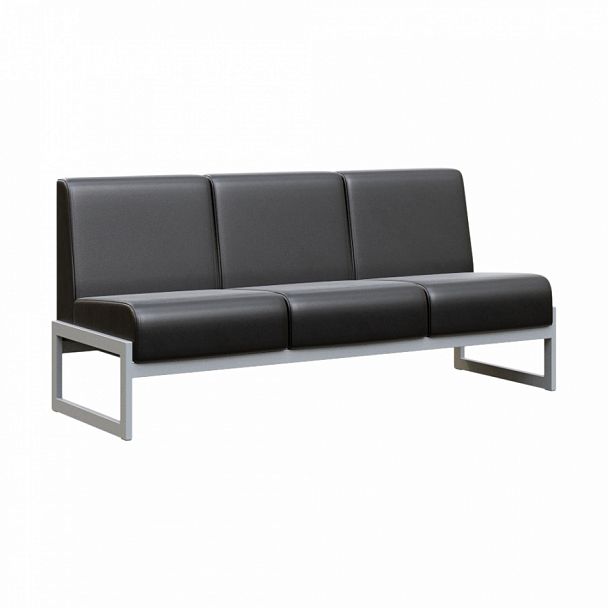 Диван трехместный "MODULE" MD.D3 Серый+черный - Вид 1