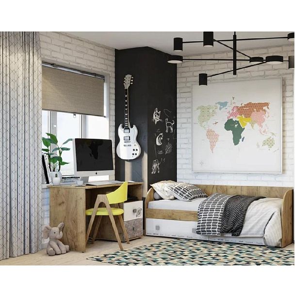 "Тренд" ПС-02 крафт/белый фп/бетон - Вид 7