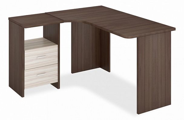 Стол письменный Домино Лайт СКЛ-Угл130 Карамель/Шамони левый - Вид 1