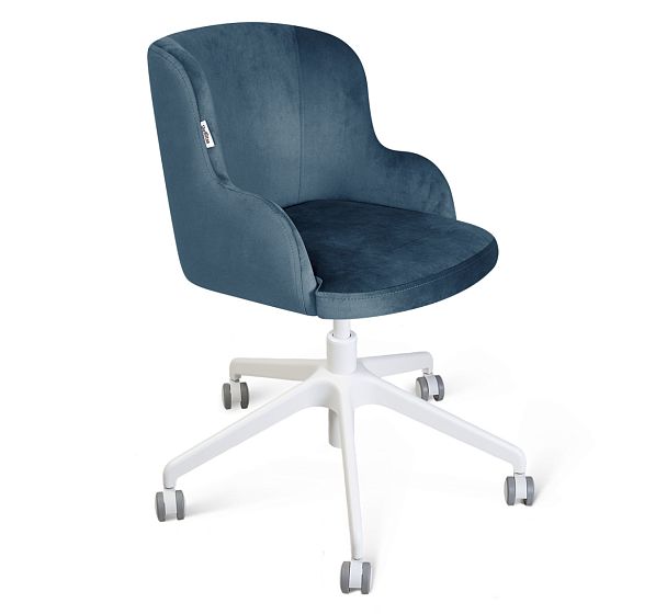 Стул подъемно-поворотный Sheffilton SHT-ST39/S154 тихий океан/белый - Вид 2