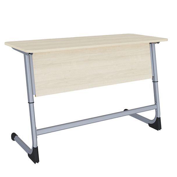 Парта Smart на плоскоовале 2М (столеш. ЛДСП ЗУ, экран ЛДСП), гр.3-5 - Вид 1