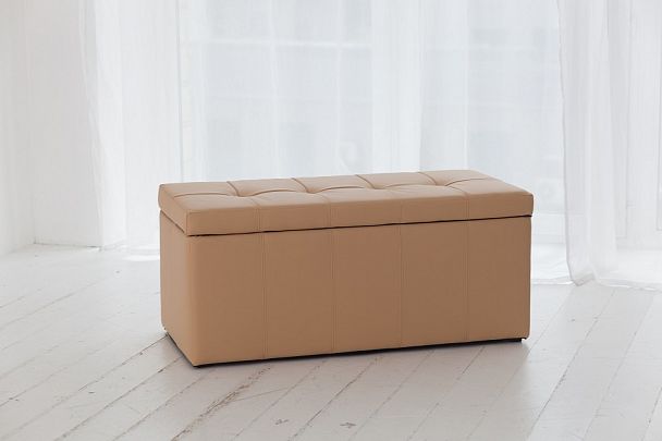 Банкетка-сундук Лонг бежевая - Вид 5