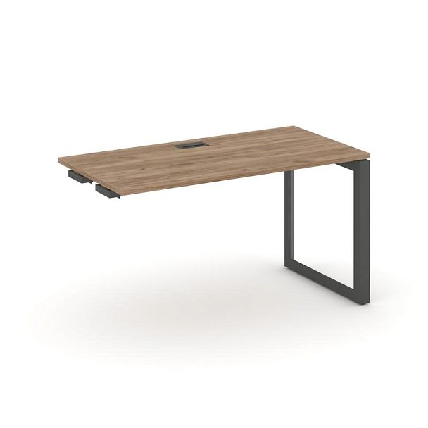 Style Project Next Стол-приставка к опор. элем. SN-59O.OPRS-011 Дуб Табак/Металл Антрацит/Черный Заглушка 980*700*750 - Вид 1