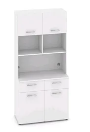 FIT Вариант № 9 MN-009 1200*600/420*2175/2178  Белый Бриллиант Кухни  Белый Бриллиант - Фото предпросмотра