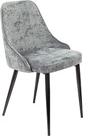 Стул для дома Бюрократ CH-K3 серый Light 19 металл черный на ножках (CH-K3_1/LT19) - Фото предпросмотра