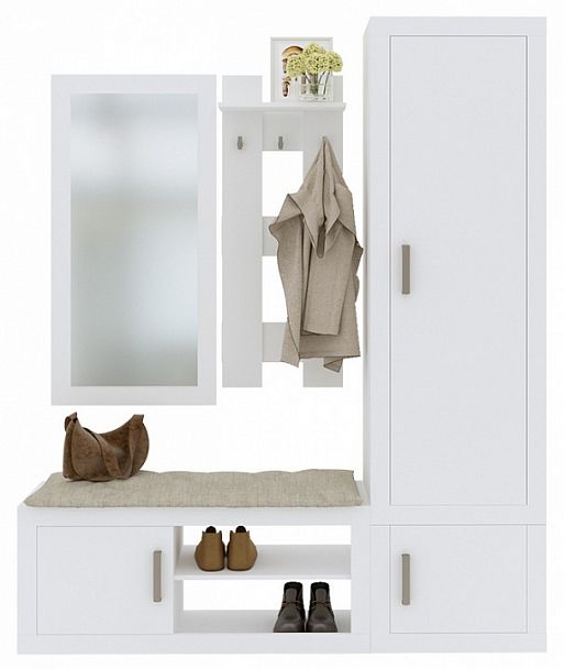 Стенка для прихожей Toivo ТОЙ-ПР 7 Белый - Вид 1