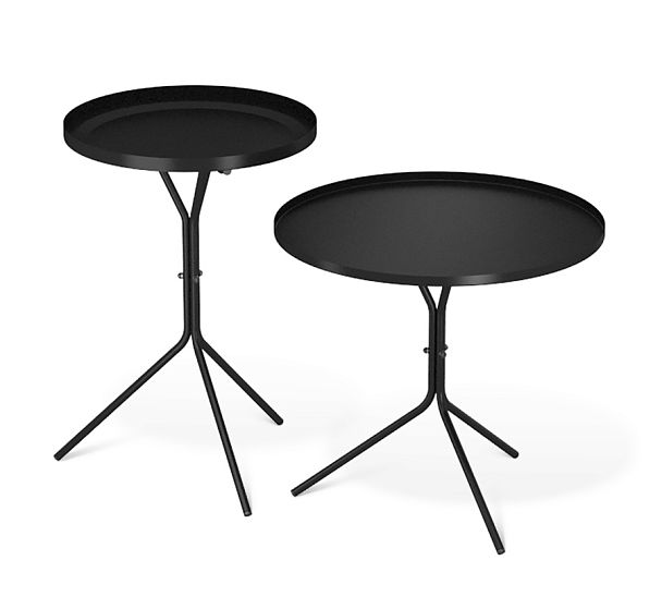 Двойной кофейный столик Sheffilton SHT-CT11/CT11-2 черный муар - Вид 1