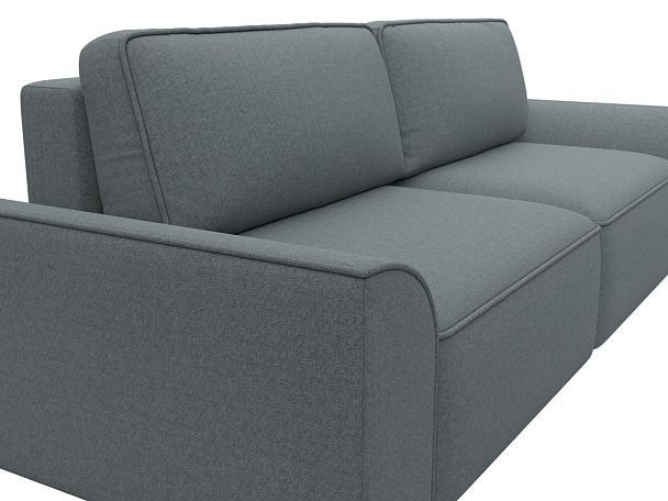 Диван прямой Лига-048 НПБ Рогожка серый - Вид 4