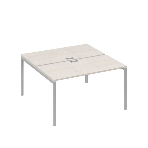 Рабочая станция опоры DUE 2х140 A4 А4 С2 174 БП дуб / металлокаркас серый - Вид 1