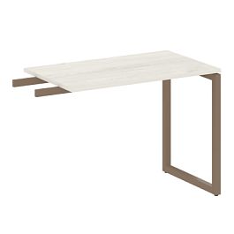 Metal System Quattro Приставной элемент на О-образном м/к 40БО.ПР-3 Дуб наварра/Мокко металл 1000*600*750 - Фото предпросмотра