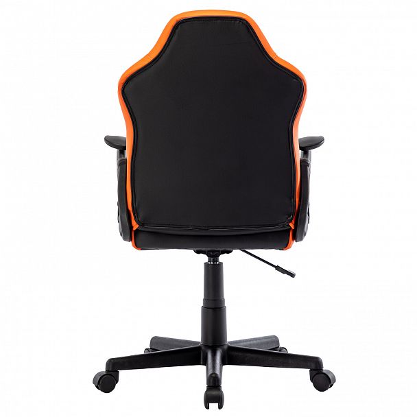 Кресло компьютерное BRABIX "Shark GM-203", экокожа, черное/оранжевое, 532513 - Вид 5