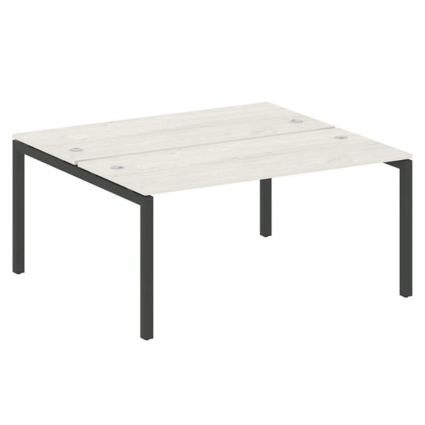 Metal System Quattro Р. ст. на П-образном м/к 50БП.РАС-СП-2.4 Дуб наварра/Антрацит металл 1600*1475*750 - Вид 1