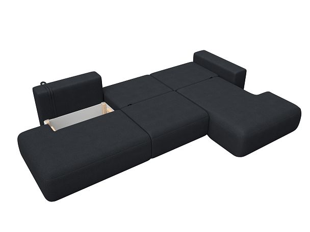 Диван угловой Лига-036 НПБ Модерн Лонг правый угол Искусственная замша серый - Вид 9