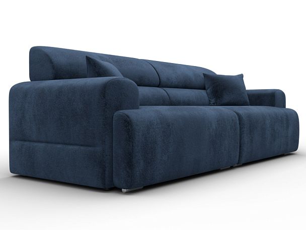 Диван прямой Лига-109 НПБ Велюр синий - Вид 3