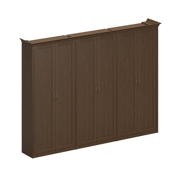 Шкаф комбинированный высокий (2 для документов + 1 для одежды комбинированный) Perseo ПС 358 дуб мелвилл - Вид 1