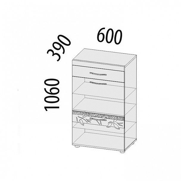 Тумба для обуви "Ассоль" 46.11 - Вид 2