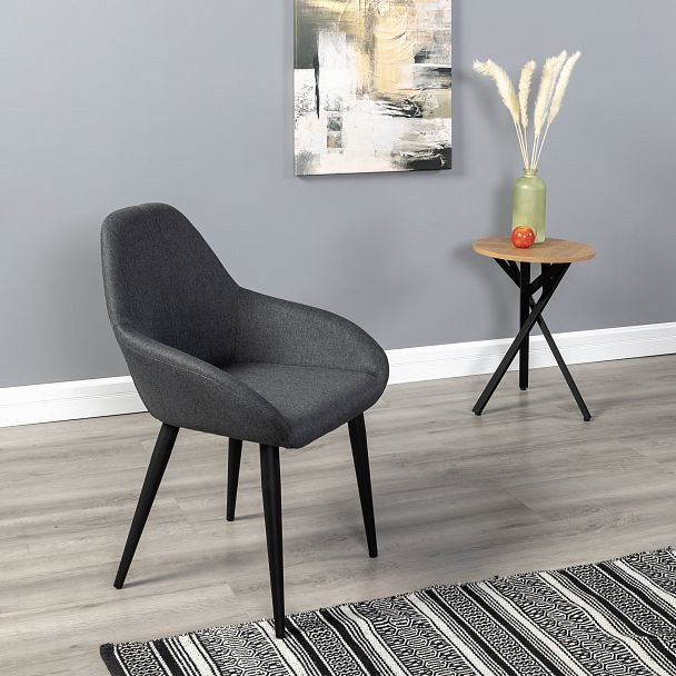 Кресло Kent тёмно-серый/черный - Вид 16